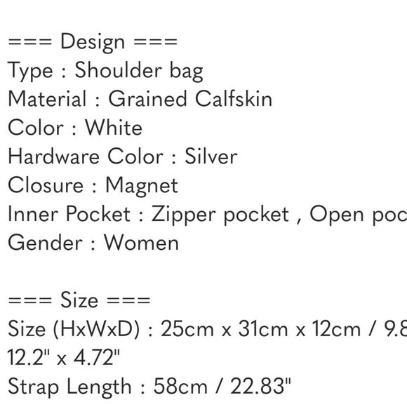 CHANEL Shoulder Bag Caviar Skin Leather White Women's z5577 - Picture 15 of 15